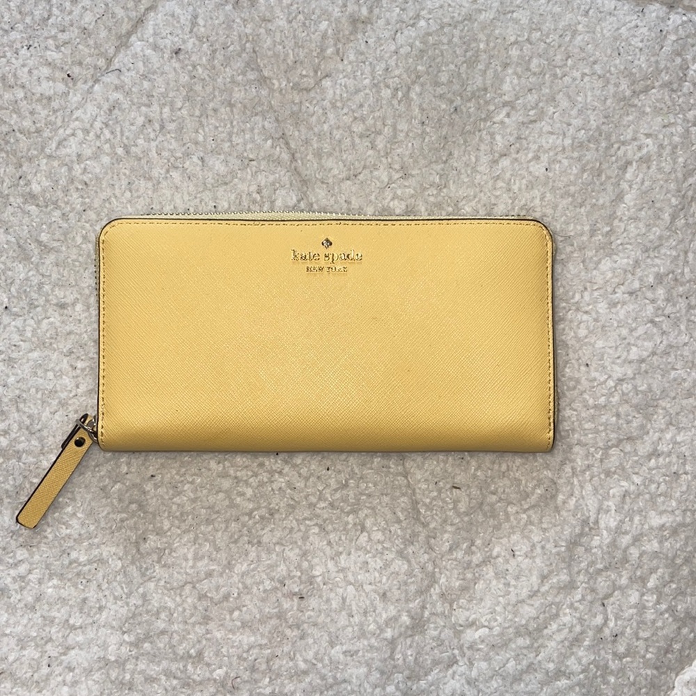 Yellow Kate spade wallet